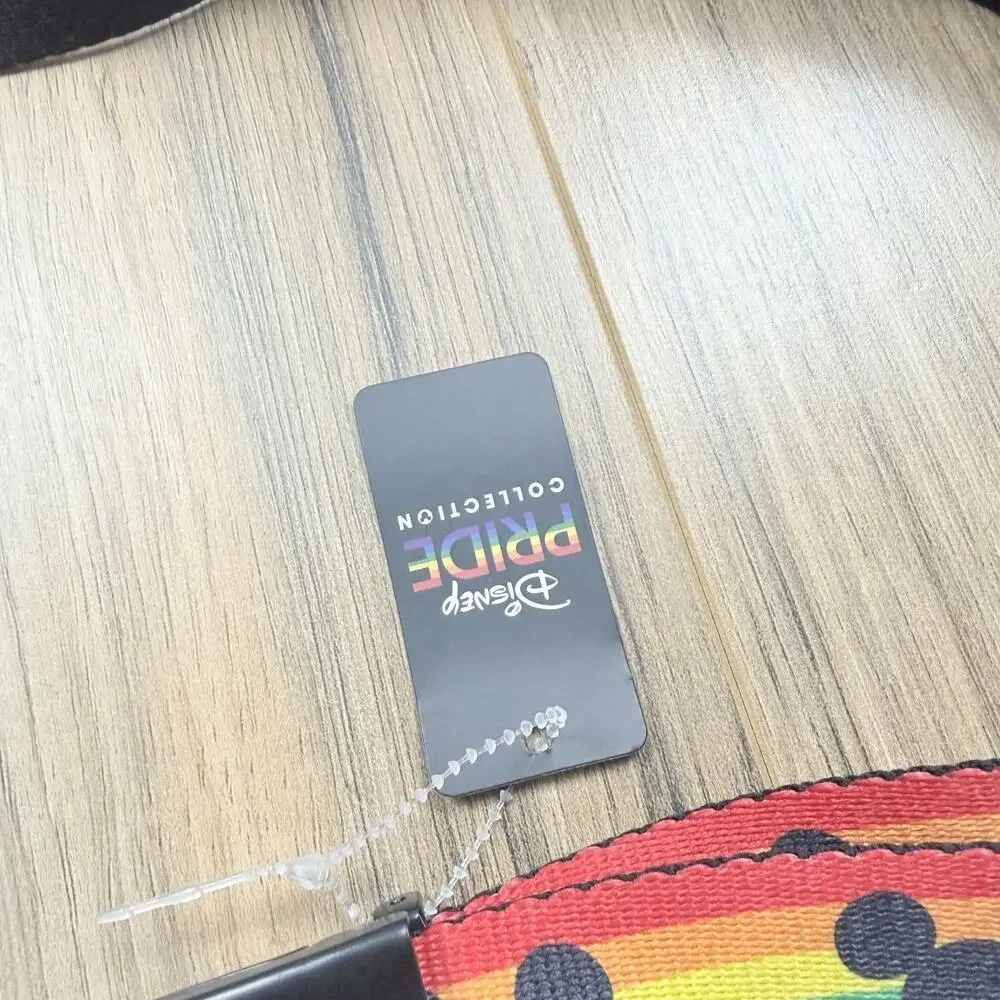 Buckle-Down Disney Pride Collection Rainbow Mickey Adjustable Web Belt Lanyard